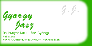 gyorgy jasz business card